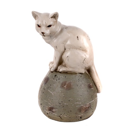 Статуэтка Кошка на шаре 13х11х19,5 см