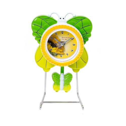 Часы на металлической подставке Бабочка