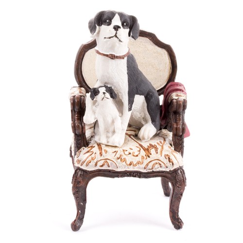 Статуэтка Собачки на кресле 20х10 см