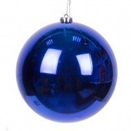 Новогоднее украшение Шар голубой 20 см