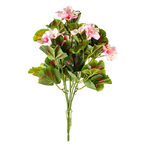 Букет искусственных цветов Герань розовая 55 см