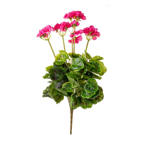 Цветок искусственный Герань розовая 50 см