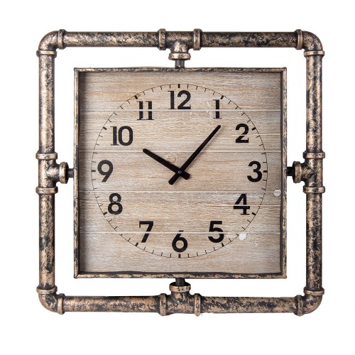 Часы настенные металлические квадратные  60х4,5х60 см