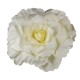 Искусственная головка розы белая флуомеран 50 см