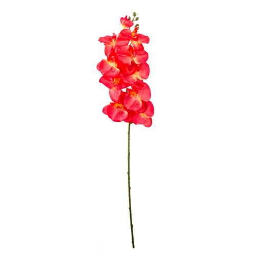 Цветок искусственный Орхидея красная 99 см