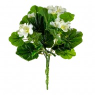 Букет из искусственных цветов Бегонии белые 35 см