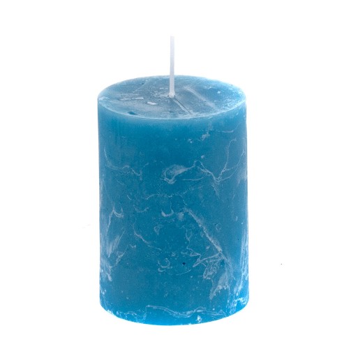 Свеча ароматизированная синия 7х10 см