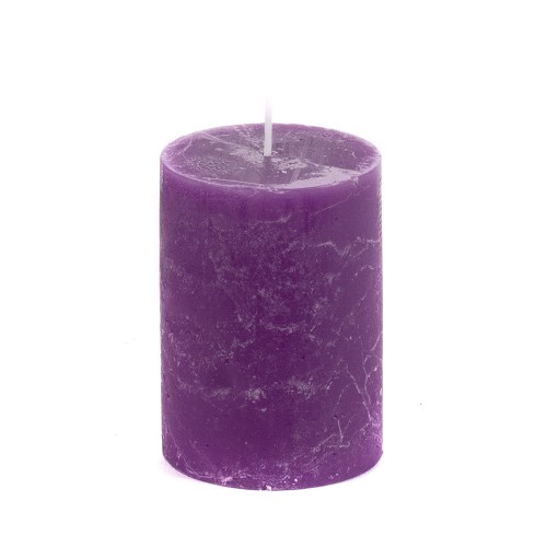 Свеча ароматизированная фиолетовая 7х10 см
