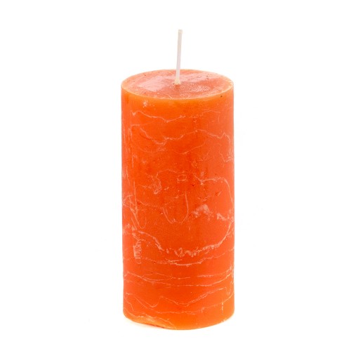 Свеча ароматизированная оранжевая 7х15 см
