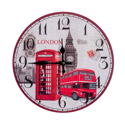 Часы настенные круглые Лондон 34х34 см
