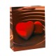 Пакет подарочный Сердце в шоколаде  31х40х12 см