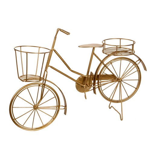 Подставка интерьерная Велосипед ( цвет золото)  50х34 см