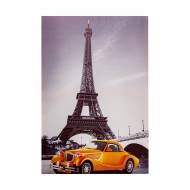 Панно на холсте Парижское авто 60х90 см