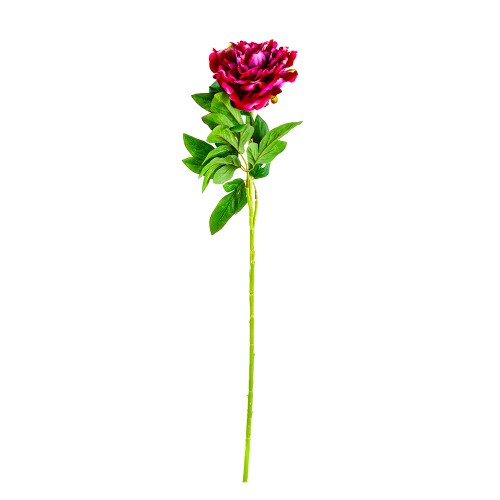 Цветок искусственный Пион розовый 75 см