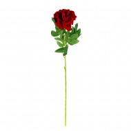 Цветок искусственный Пион красный 75 см