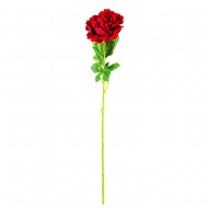 Цветок искусственный Пион темно - красный 75 см
