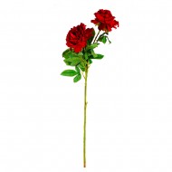 Цветок искусственный Пион красный 90 см