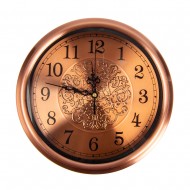 Часы настенные металлические (цвет бронза) 28х28 см