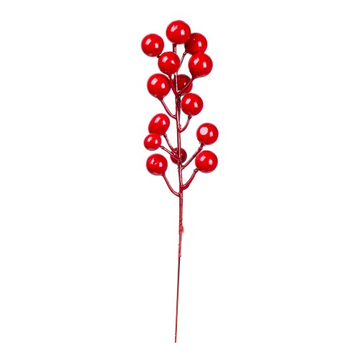 Ветка с ягодами искусственная 20 см