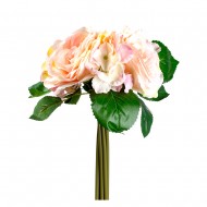 Букет искусственных роз ( розового цвета ) 33 см