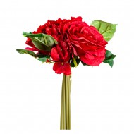 Букет искусственных роз (красного цвета) 33 см