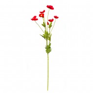Цветок искусственный красный Мак 80 см