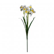 Цветы искусственные Нарциссы белые  62 см