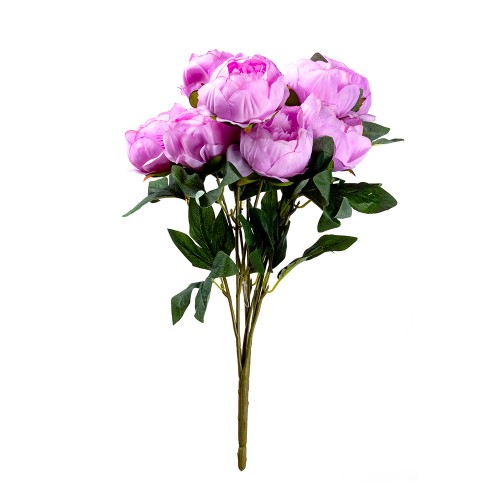 Букет искусственных Пионов (розового цвета) 9 шт 47 см