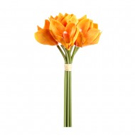 Букет искусственных Орхидей (оранжевого цвета)  24 см