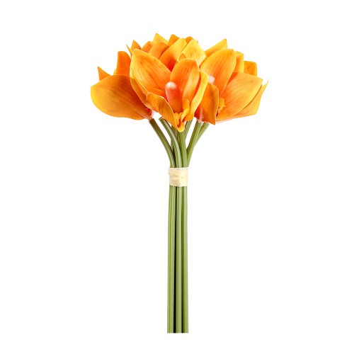 Букет искусственных Орхидей (оранжевого цвета)  24 см
