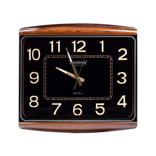 Часы настенные 52х46 (черный циферблат)