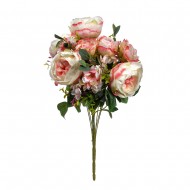 Букет искусственных Роз (цвет розовый) 48 см