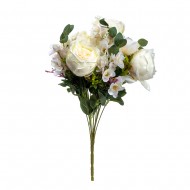 Букет искусственных Роз (цвет белый) 48 см