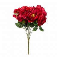 Букет искусственных Роз (цвет красный) 50 см