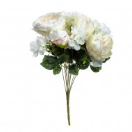 Букет искусственных Роз (цвет белый) 50 см