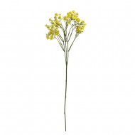 Цветок искусственный Гипсофила желтого цвета 65 см