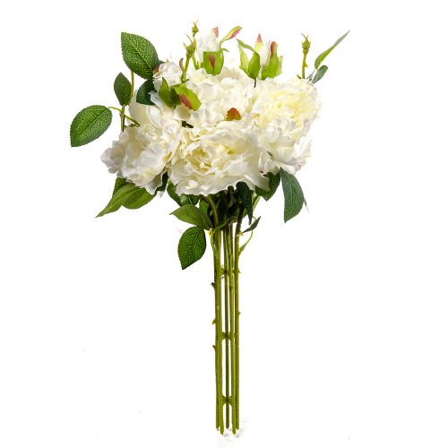 Букет искусственных Роз ( цвет белый ) 45 см