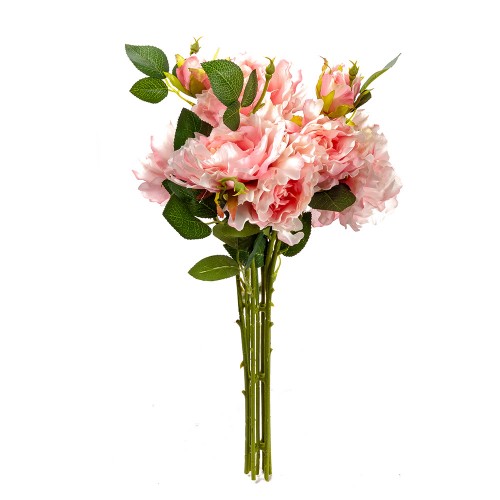 Букет искусственных Роз ( цвет розовый ) 45 см