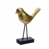 Статуэтка Птица 18х29 см (цвет золотой)