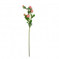 Искусственная Ветка Розы пионовидной 75 см цвет розовый