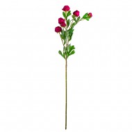 Искусственная Ветка Розы пионовидной 75 см цвет пурпурный
