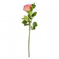 Цветок искусственный Роза 66 см светло розовая
