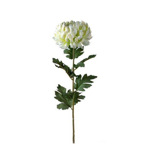 Цветок искусственный белая Хризантема 90 см