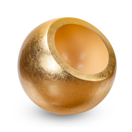 Ваза напольная круглая золото  54х54х47 см