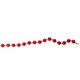 Новогоднее украшение Бусы  7 мм 10 м в банке ( Красный )