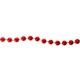 Новогоднее украшение Бусы  10 мм 10 м в банке ( Красный )
